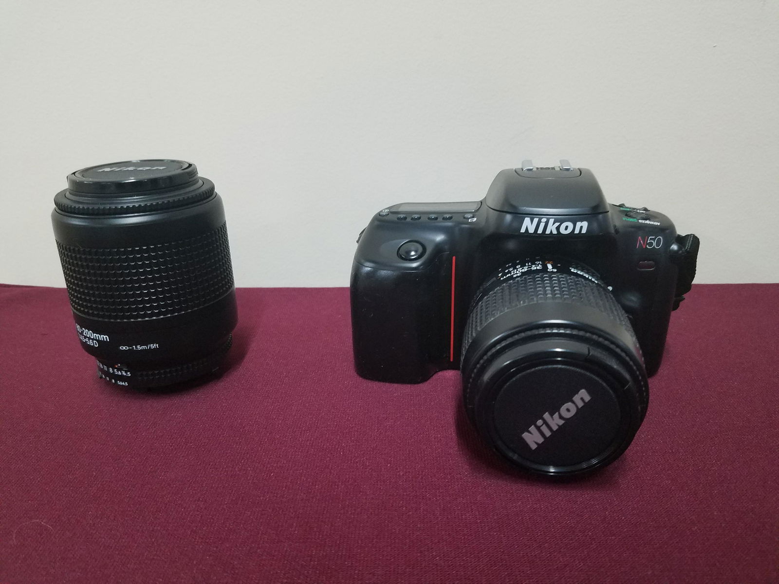 Nikon N50 Camera with 80-200mm lens (1 of 3)