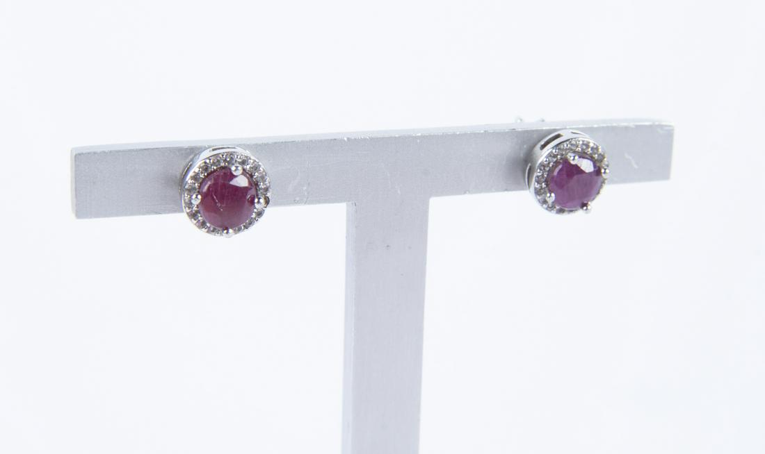 Diamond and Ruby Earrings (1 of 1)