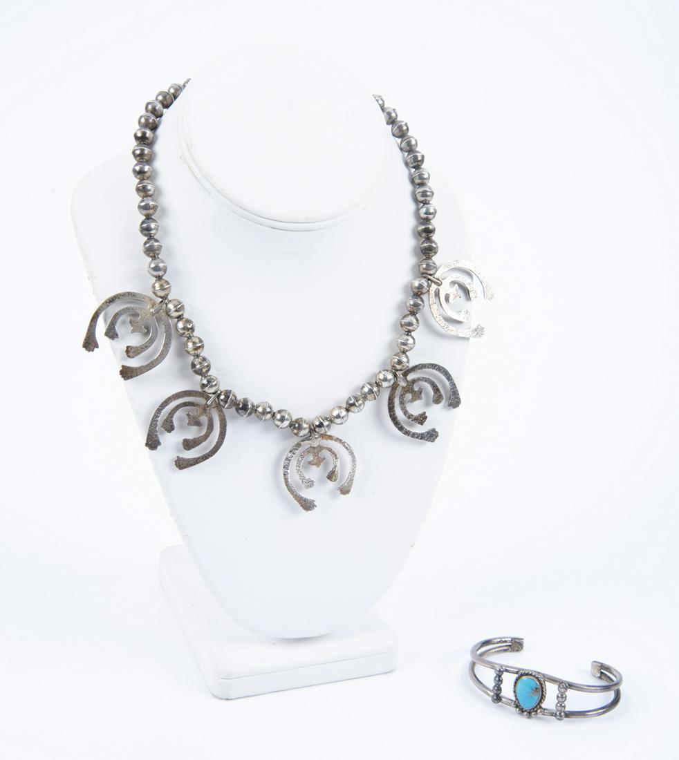 2 Pcs Silver Indian Jewelry (1 of 1)