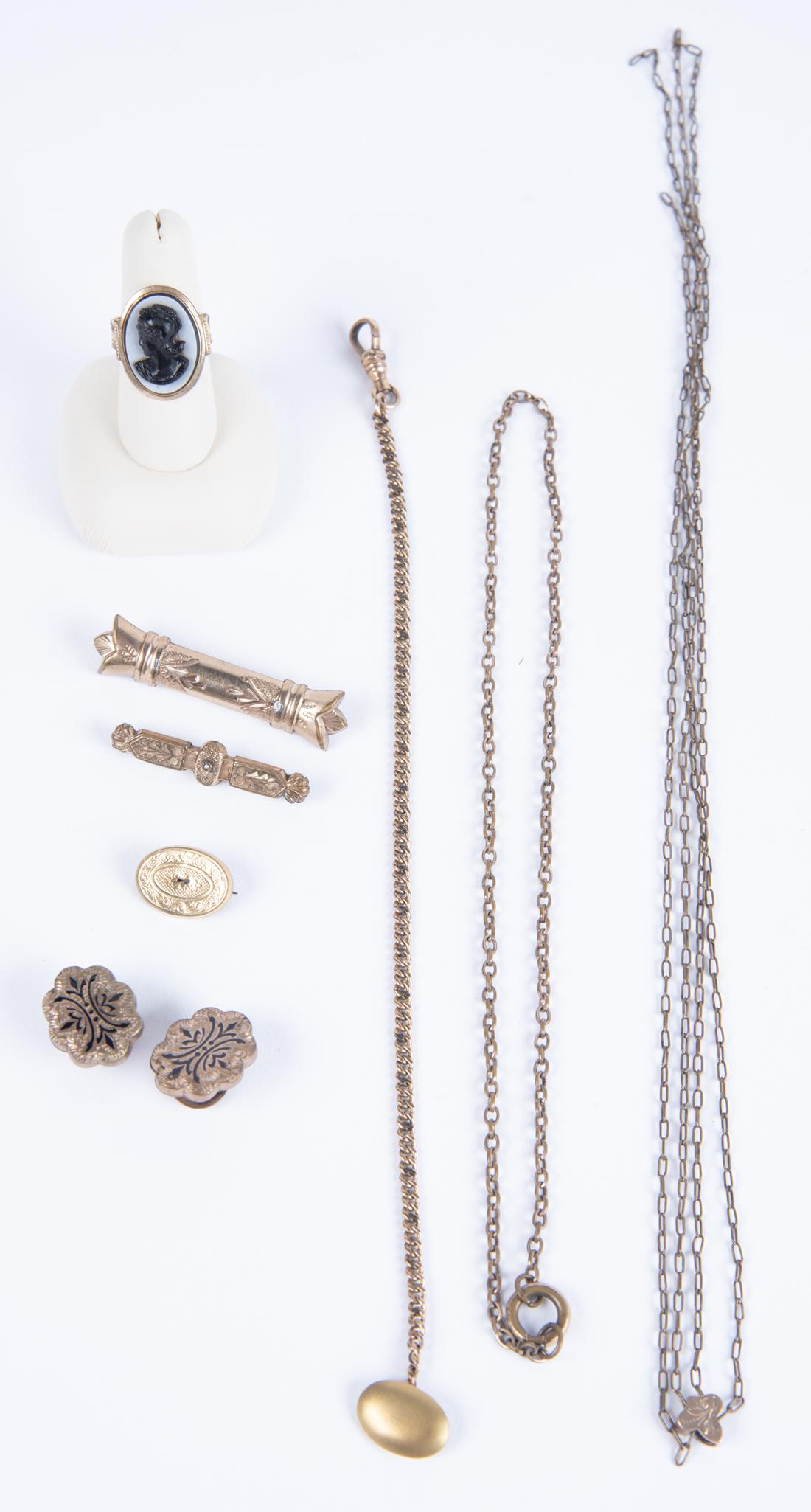 8 Pcs Gold Filled Victorian Jewelry (1 of 1)