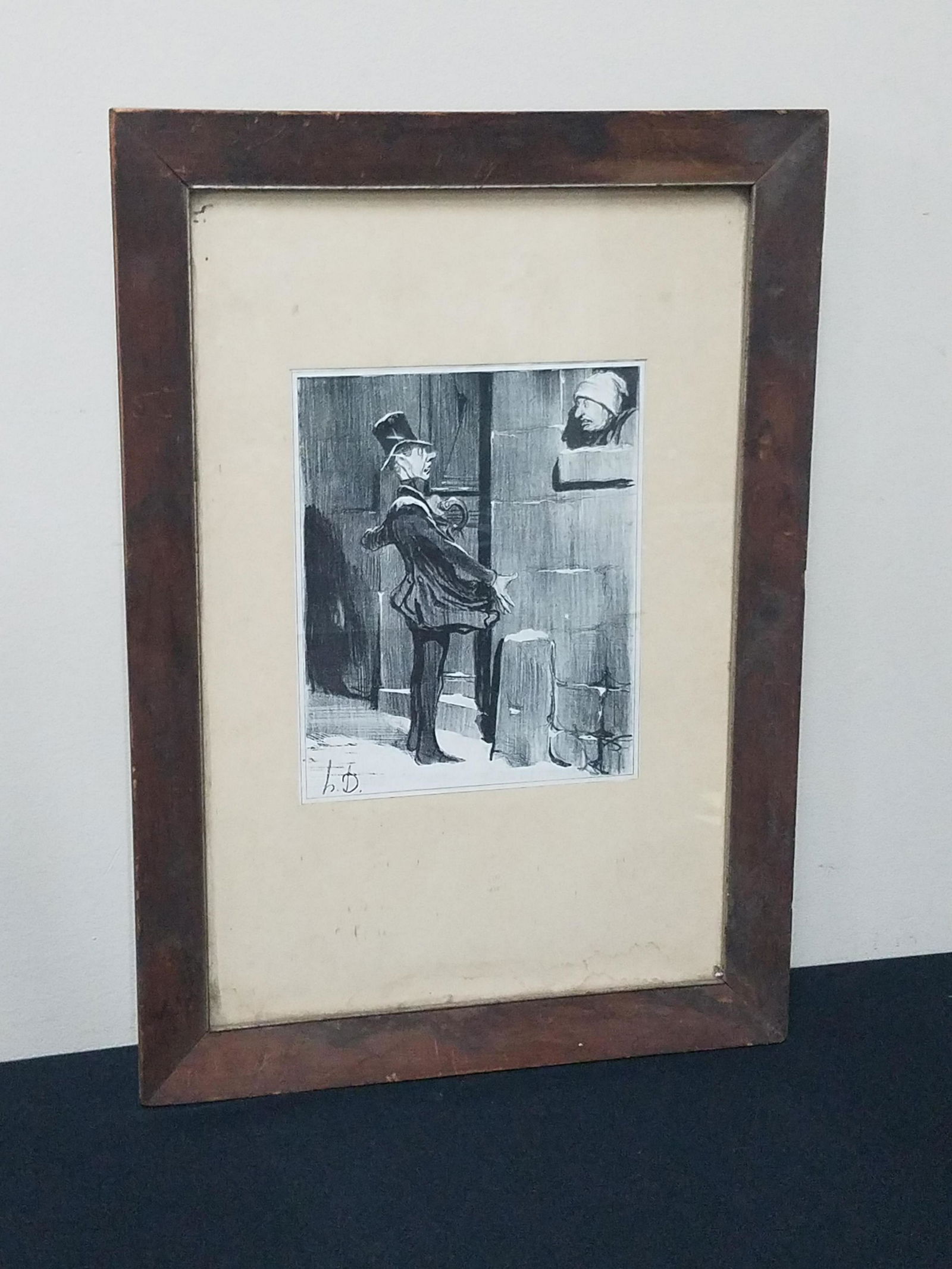 Framed Daumier Print from Le Charivari (1 of 5)