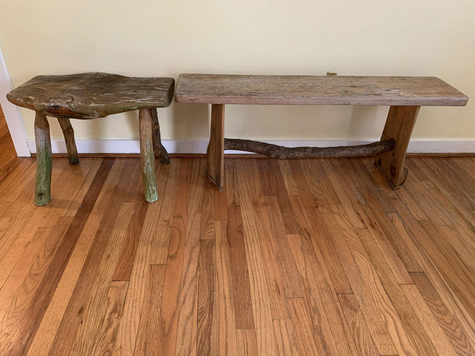 2 Natural Wood Benches Oct 19 2019 Cordier Auctions