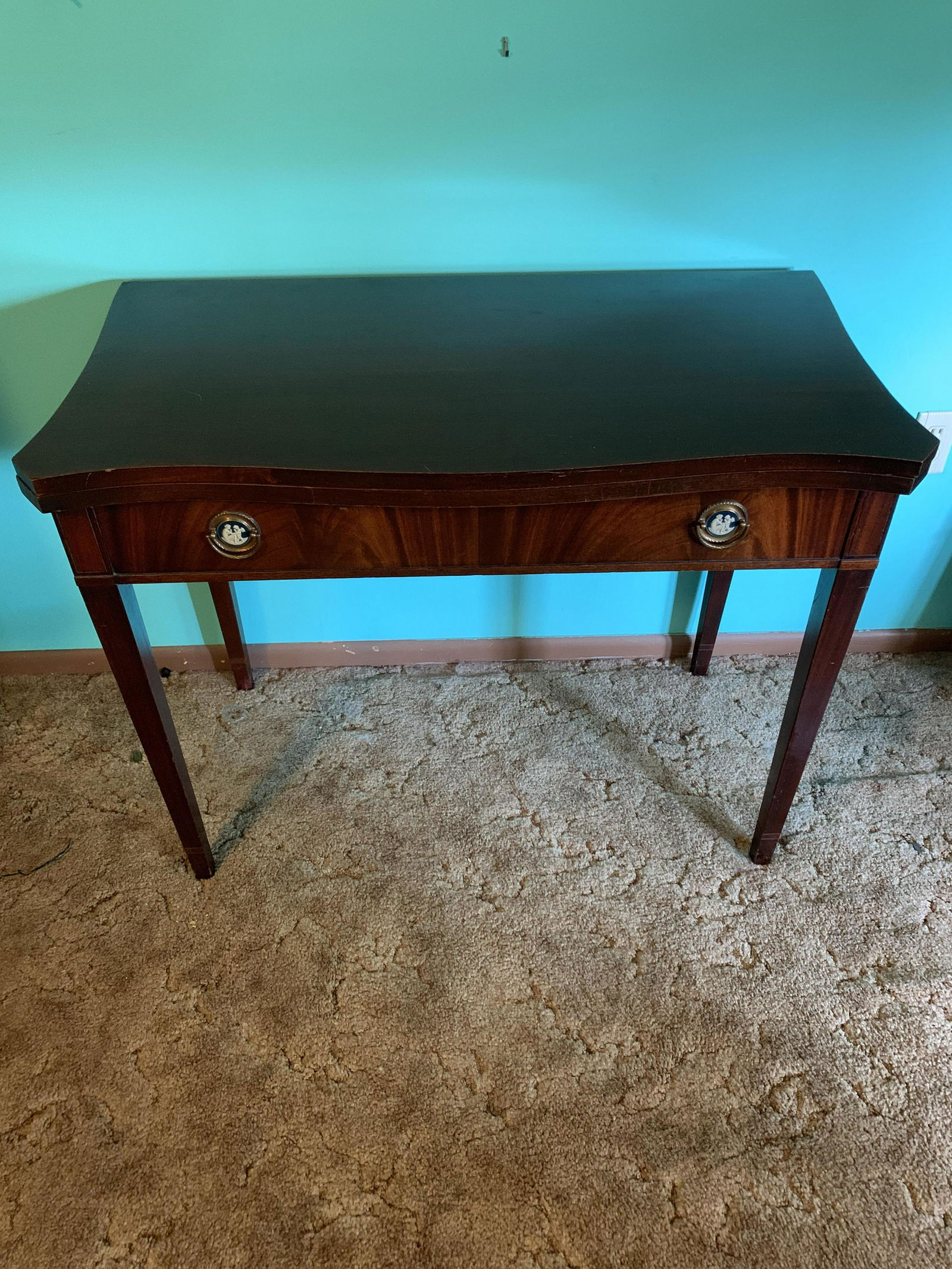 Brandt Furniture Mahogany Game Table with Cameo Pulls (1 of 7)
