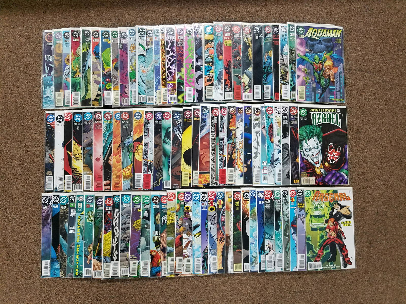 60 Comic Books incl. Aquaman and Azrael (1 of 5)
