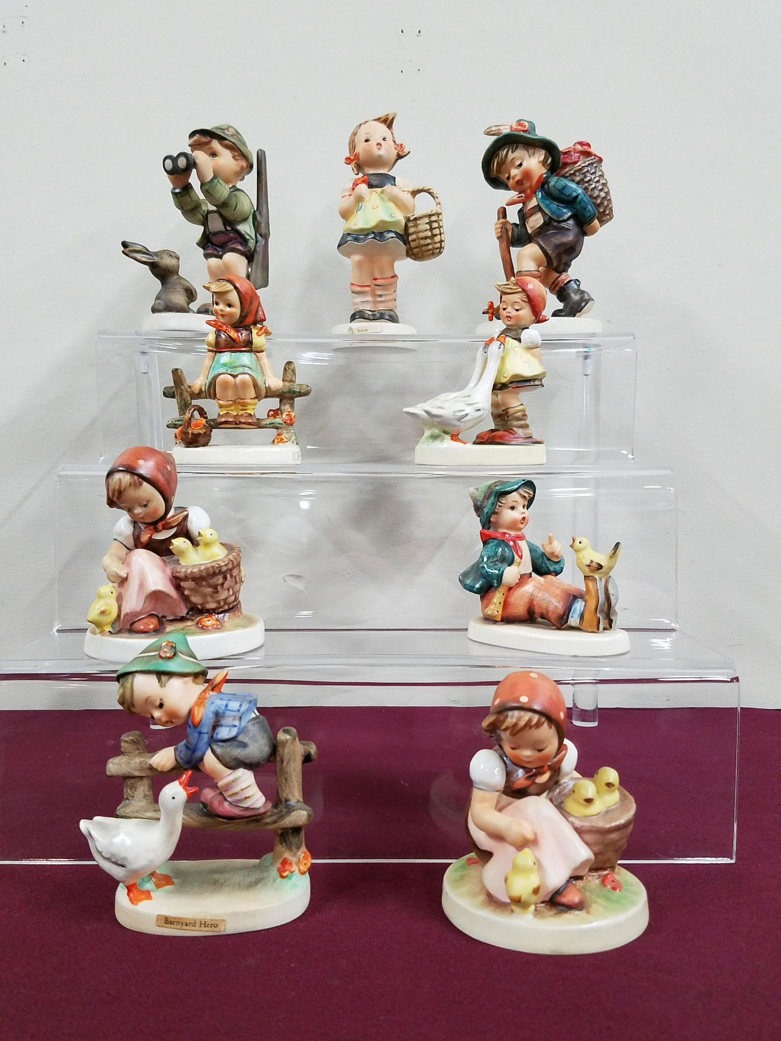 9 Outdoor Hummel Figurines incl Good Hunting (1 of 9)
