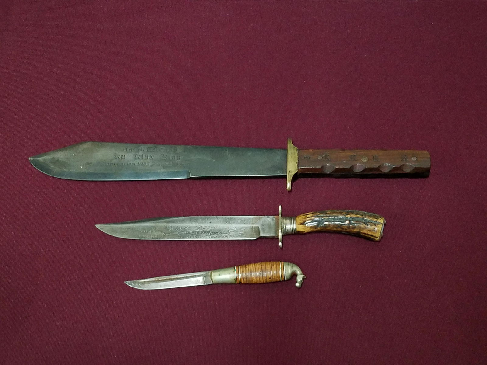 3 Knives including Ka-Bar and California Bowie (1 of 5)