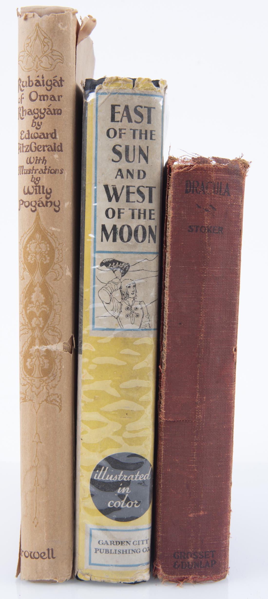 3 Poetry & Fiction Novels: DESCRIPTION: Three poetry and fiction novels. Includes: 1) "East of the Sun and West of the Moon: Old Tales from the North". Illustrated by Kay Nielsen. Garden City Publishing Company. New York. HB. 2