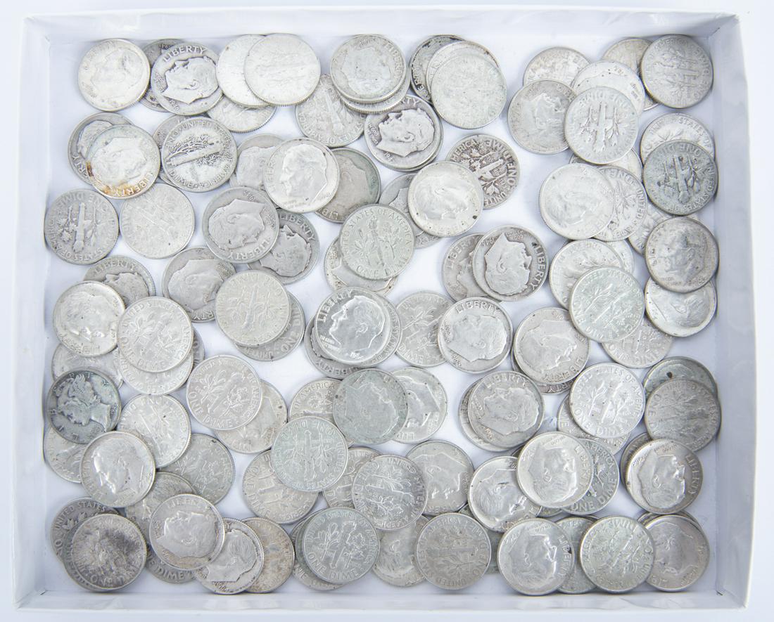 113 US Silver Dimes (1 of 2)
