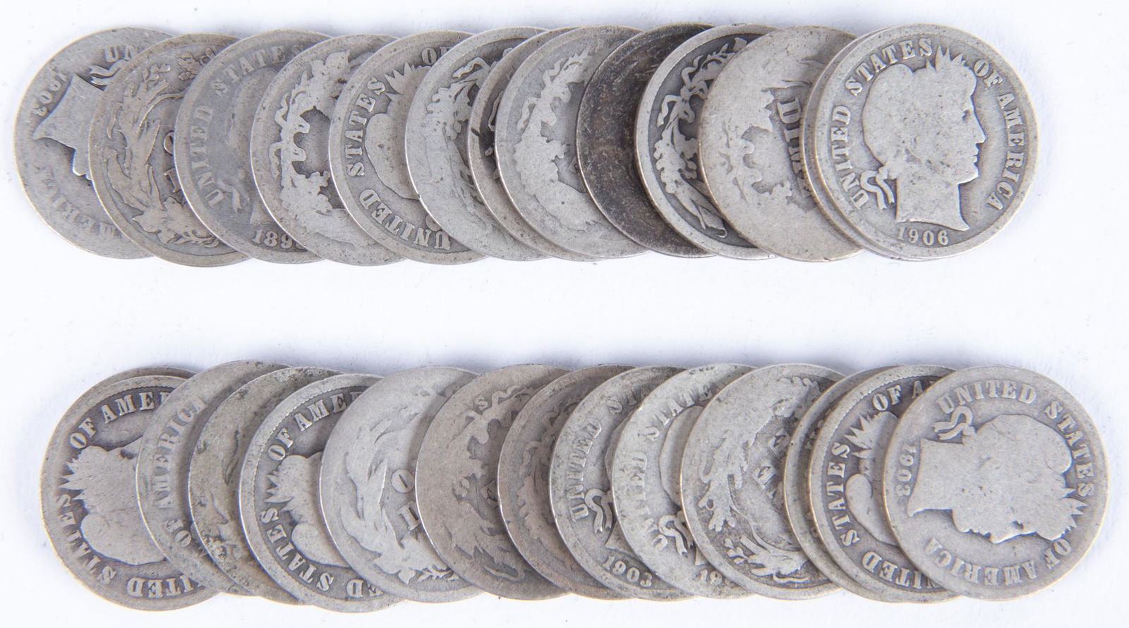 28 Barber Dimes 1898-1916 (1 of 2)