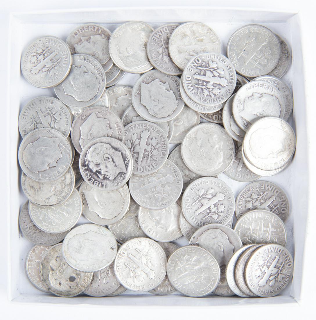 65 Roosevelt Dimes 1947-1964 (1 of 2)