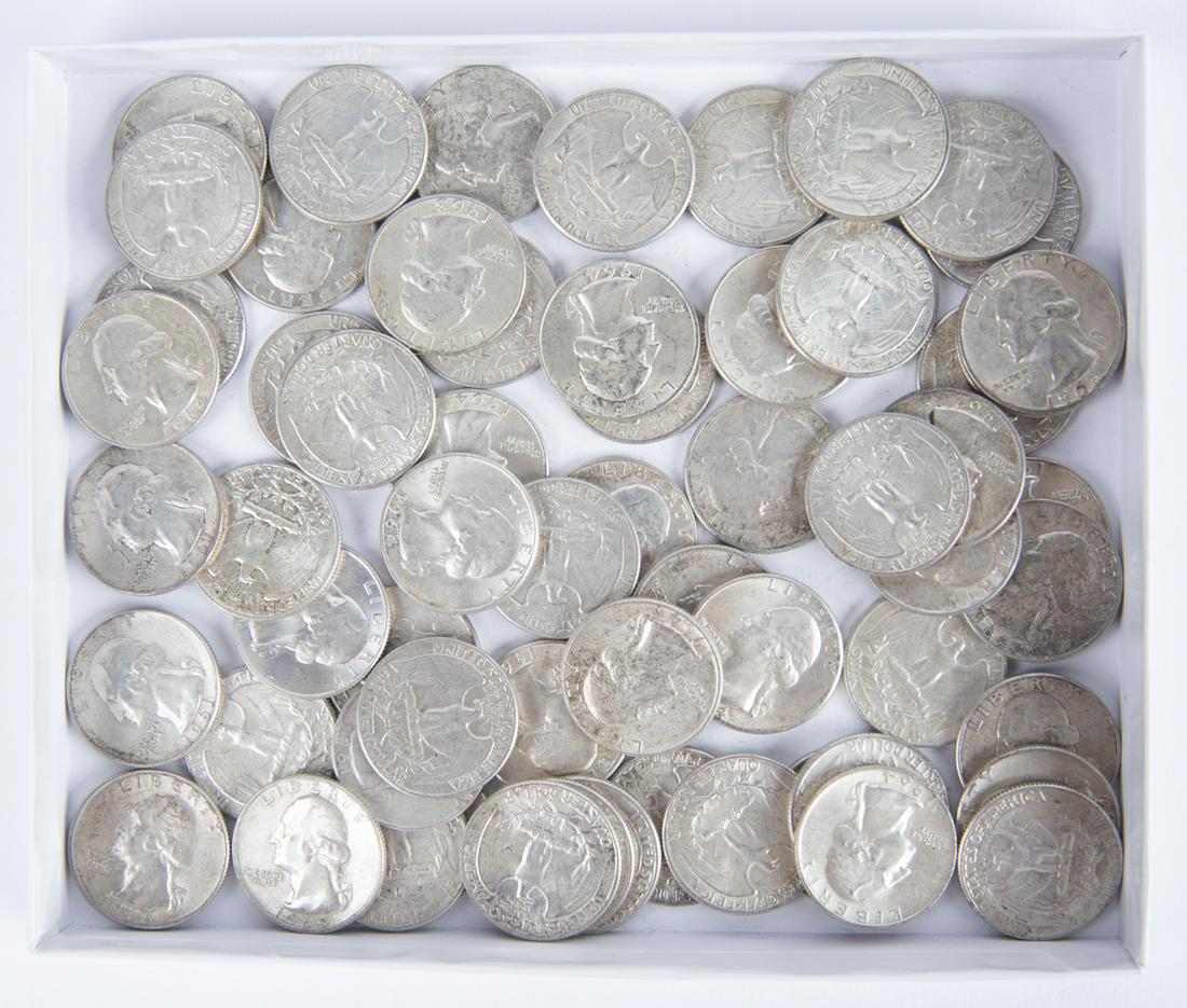 62 Washington Quarters 1960-1964 (1 of 1)