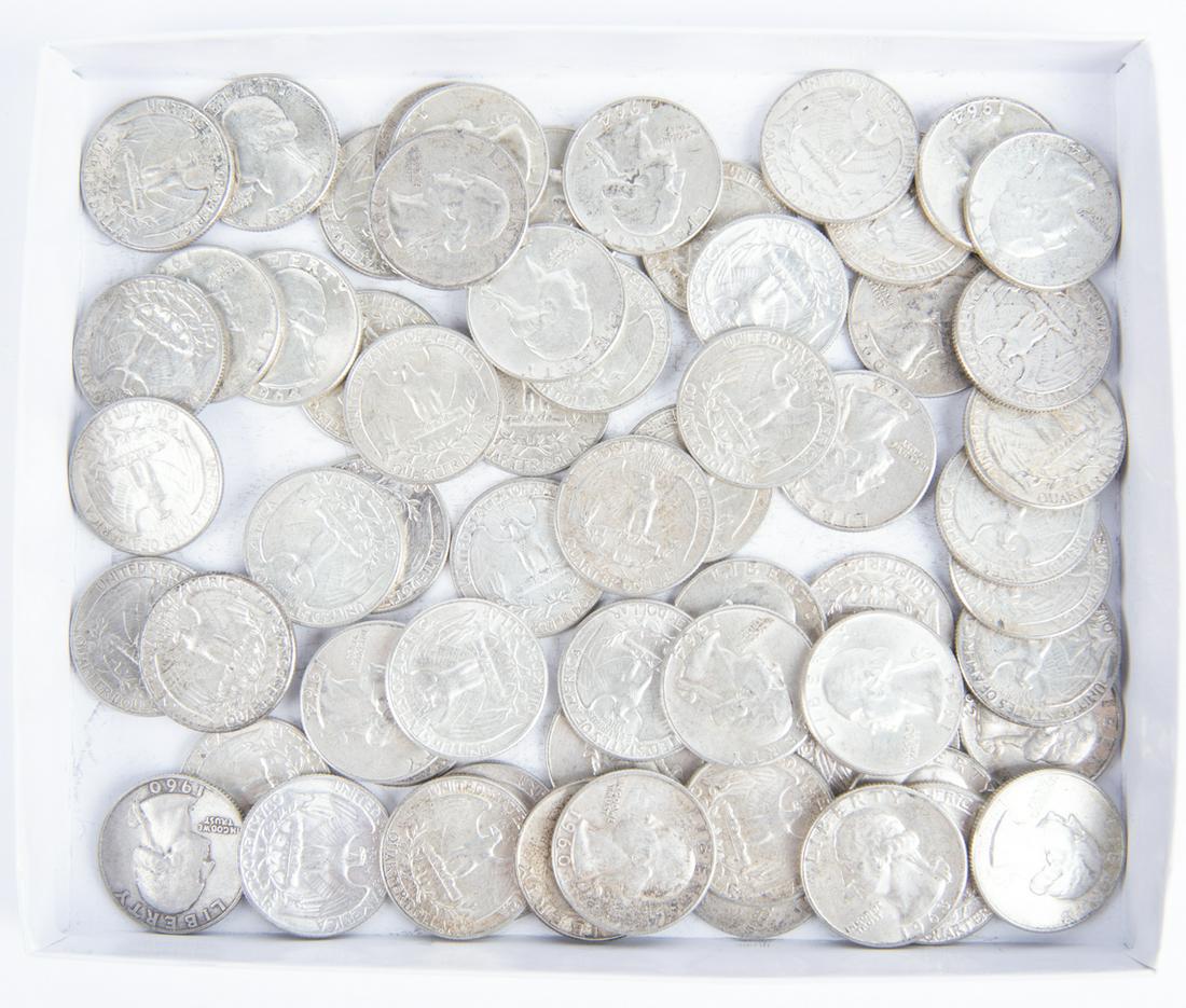 62 Washington Quarters 1960-1964 (1 of 1)