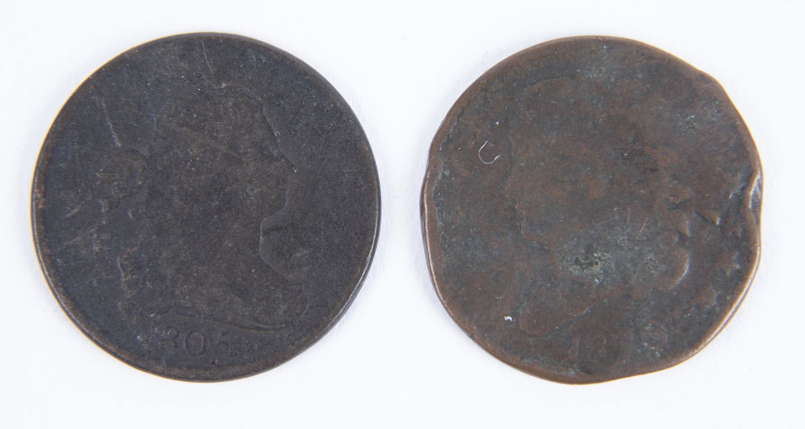 2 Half Cents Including 1803 (1 of 2)
