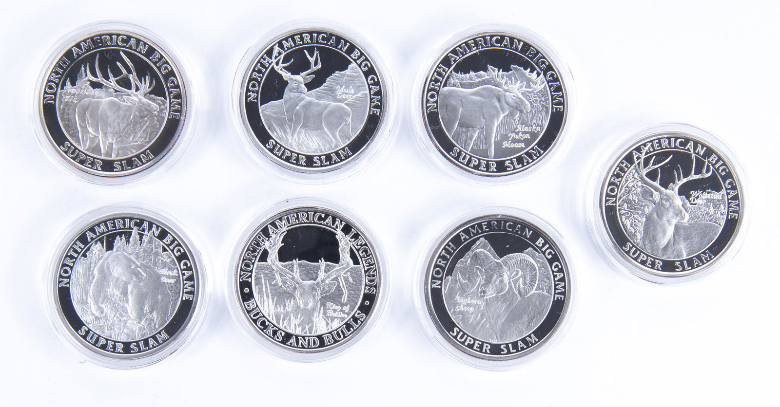 7 North American Big Game Super Slam Silver Proofs (1 of 3)