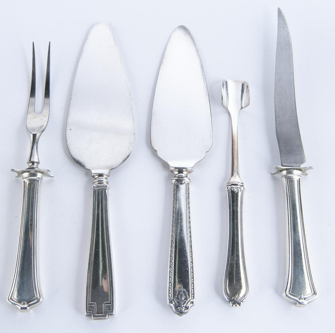 5 Sterling Handled Serving Pcs (1 of 4)