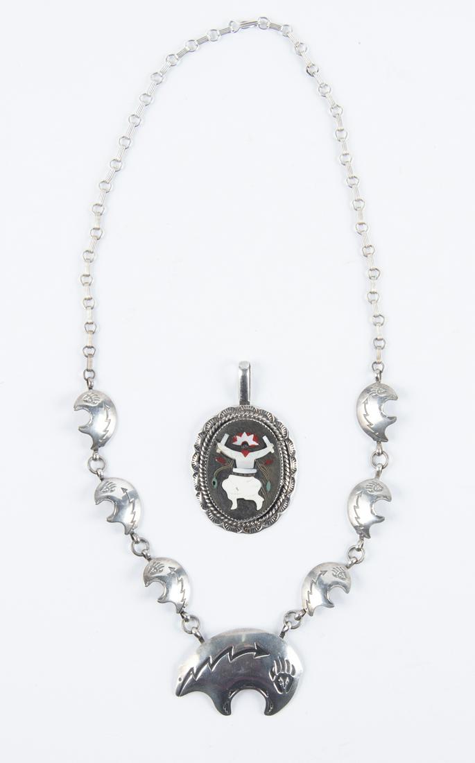 2 Pcs Silver Indian Jewelry (1 of 3)