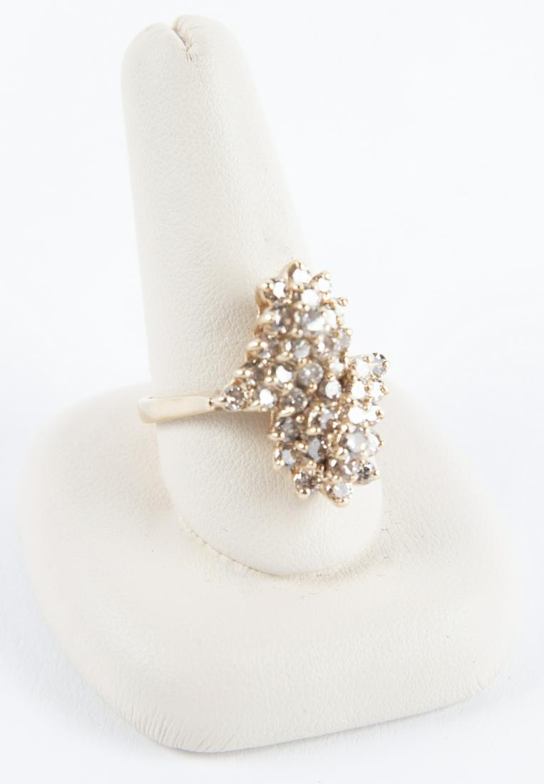 14k 2.3 CTW Diamond Cluster Ring (1 of 2)