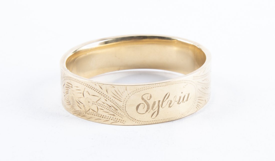 14k Hand Made Bangle Bracelet (1 of 2)