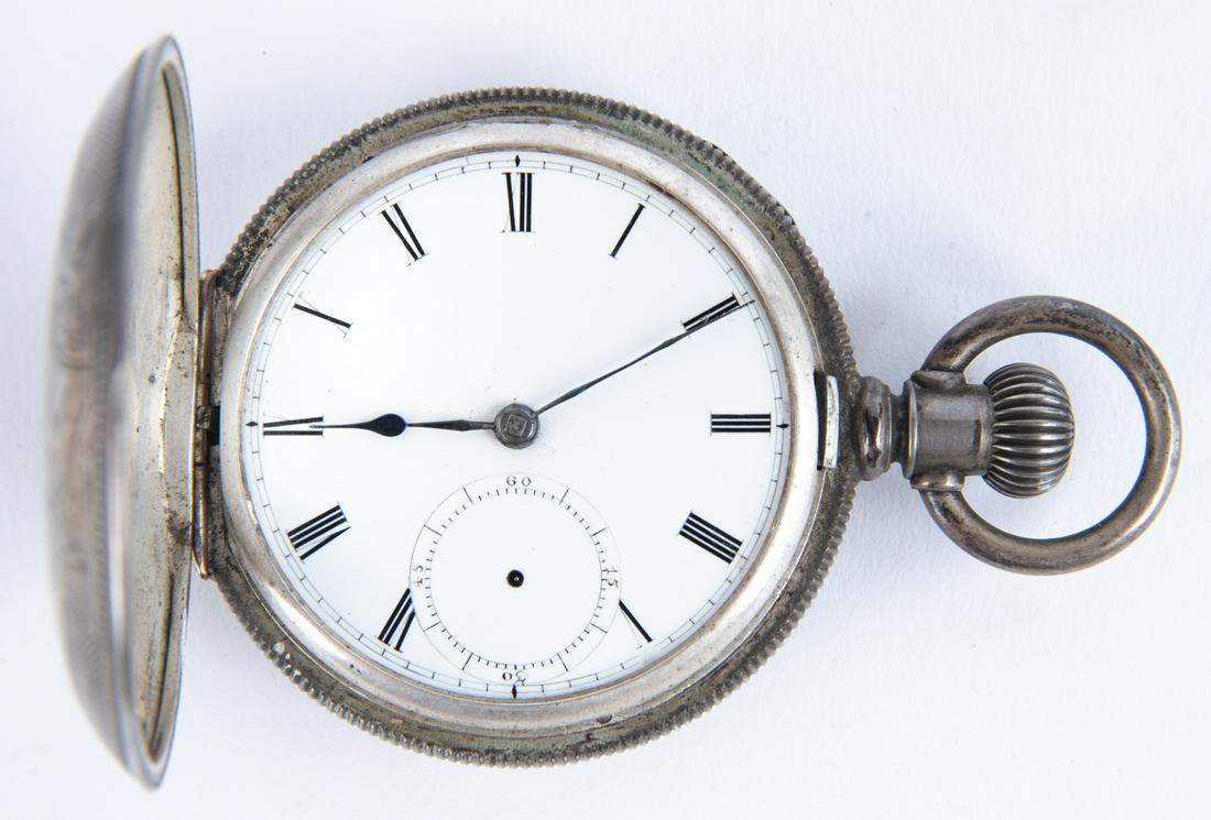 Dueber Newport Coin Silver Pocket Watch