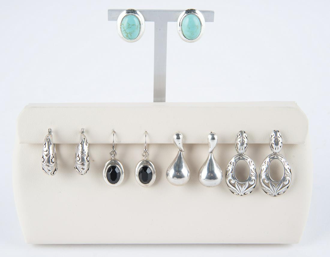 5 Pairs Sterling Earrings (1 of 1)