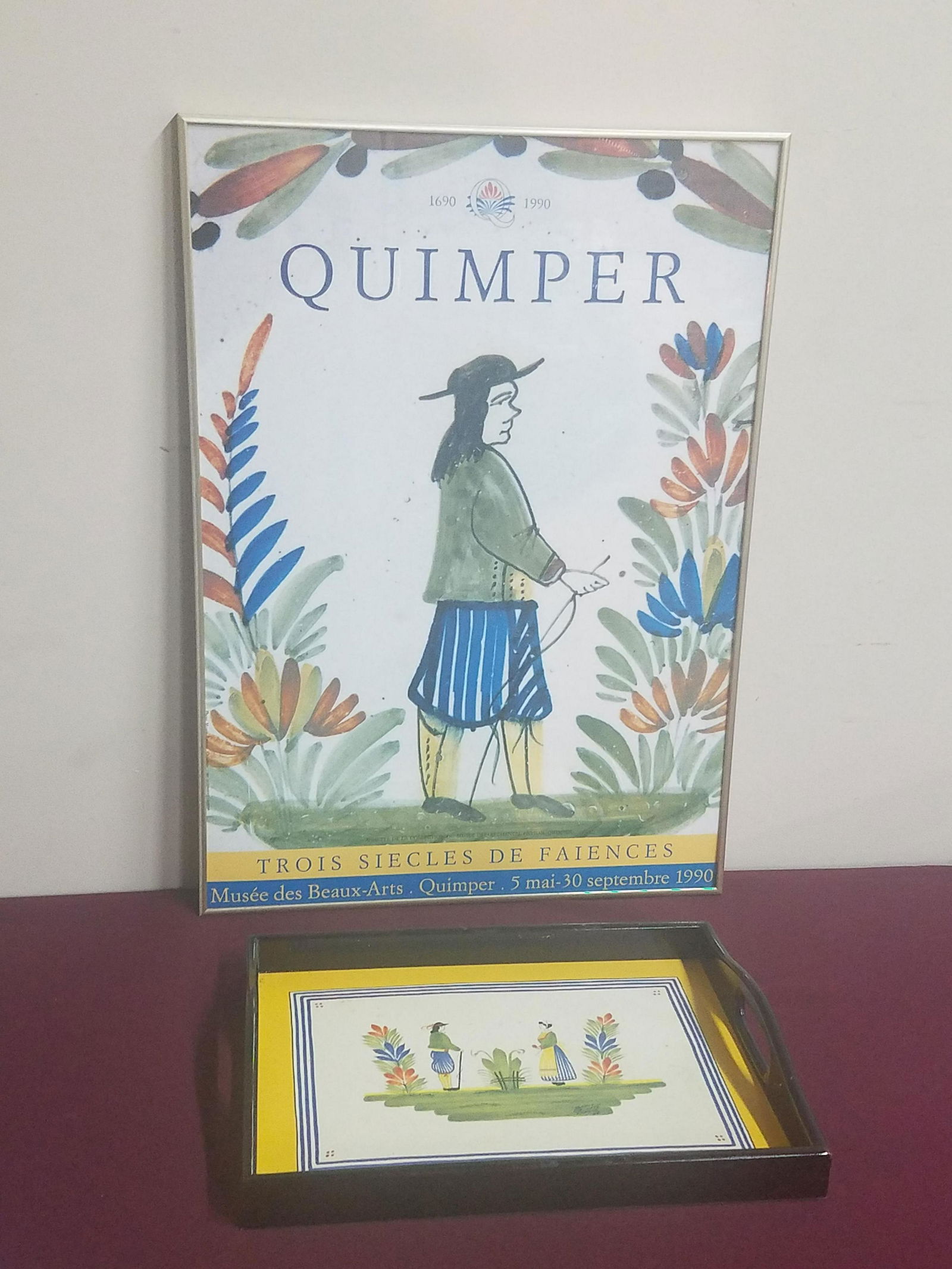 Quimper Tray and Poster (1 of 5)