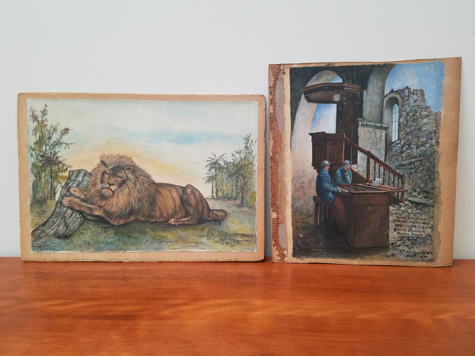 2 Julia McBain Naive Paintings (1 of 3)