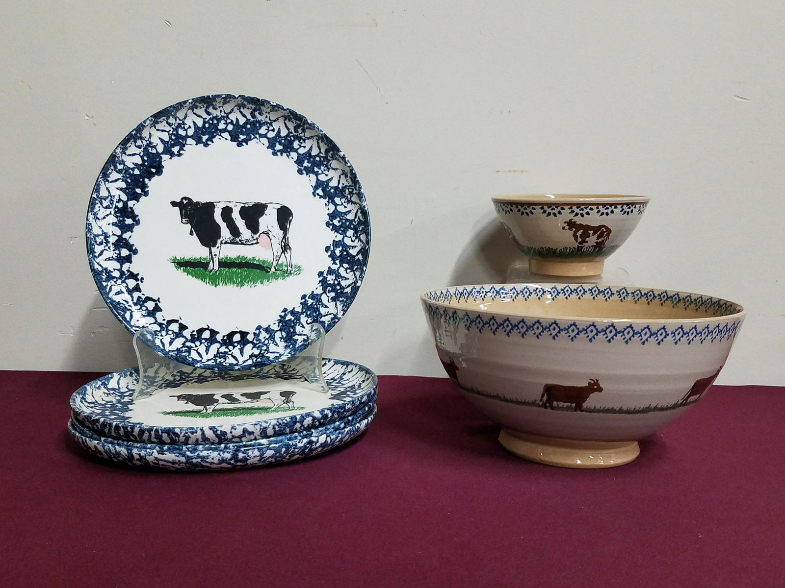6 Pcs Cow Pottery incl. Nicholas Mosse Pottery (1 of 3)