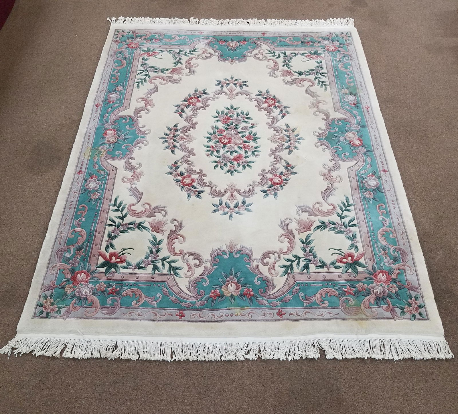 Room Size French Aubusson Style Rug (1 of 4)