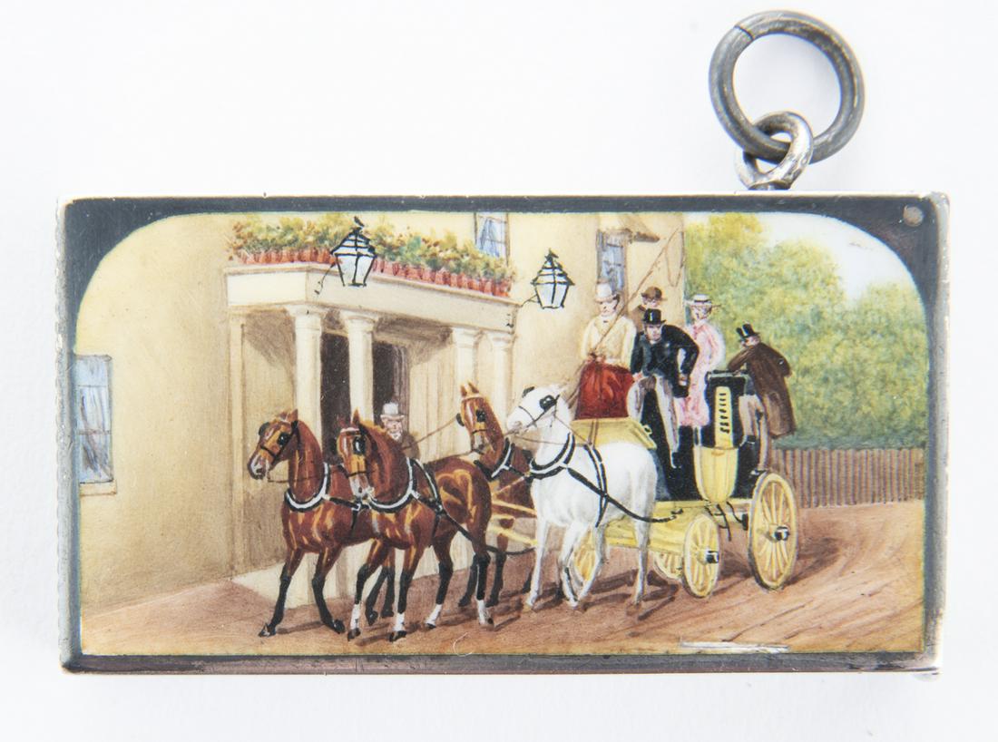 1897 Victorian Sterling and Enamel Vesta Case (1 of 4)