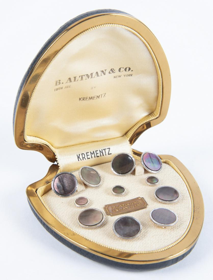 Krementz Platinum Inlay Rim Stud Set (1 of 5)