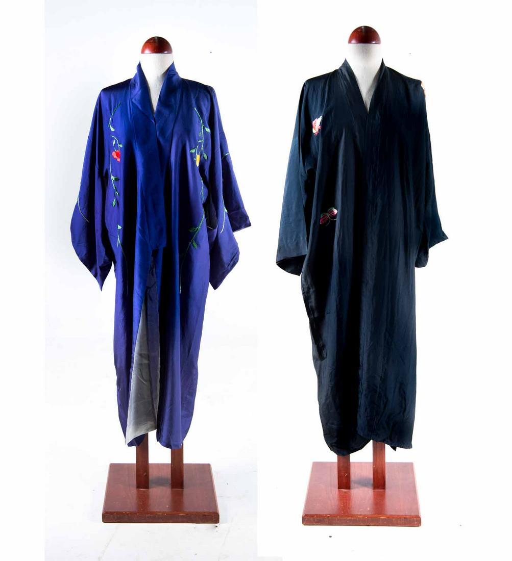 2 Silk Embroidered Kimonos (1 of 3)