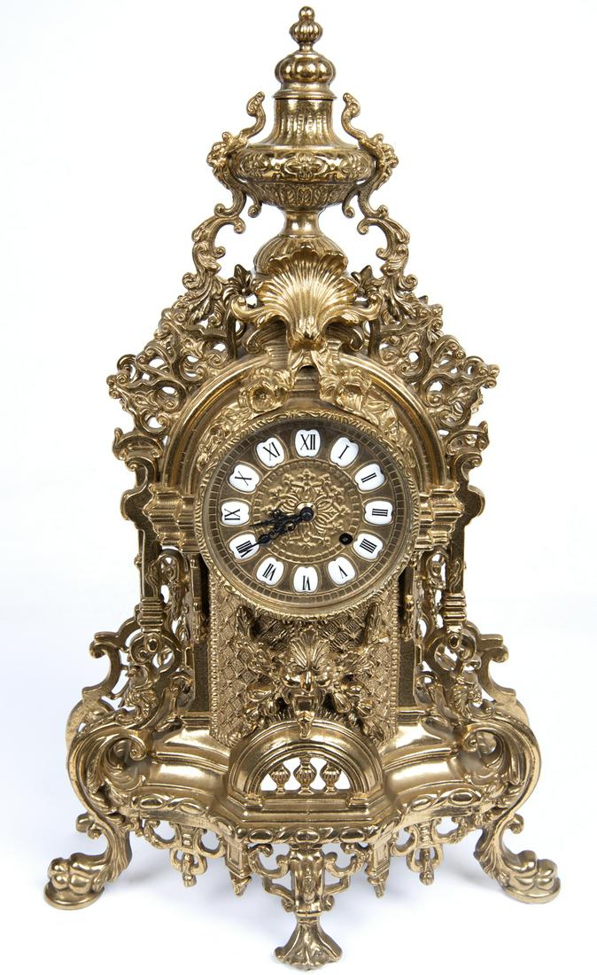 Italian Lancini Brass Mantle Clock (1 of 6)