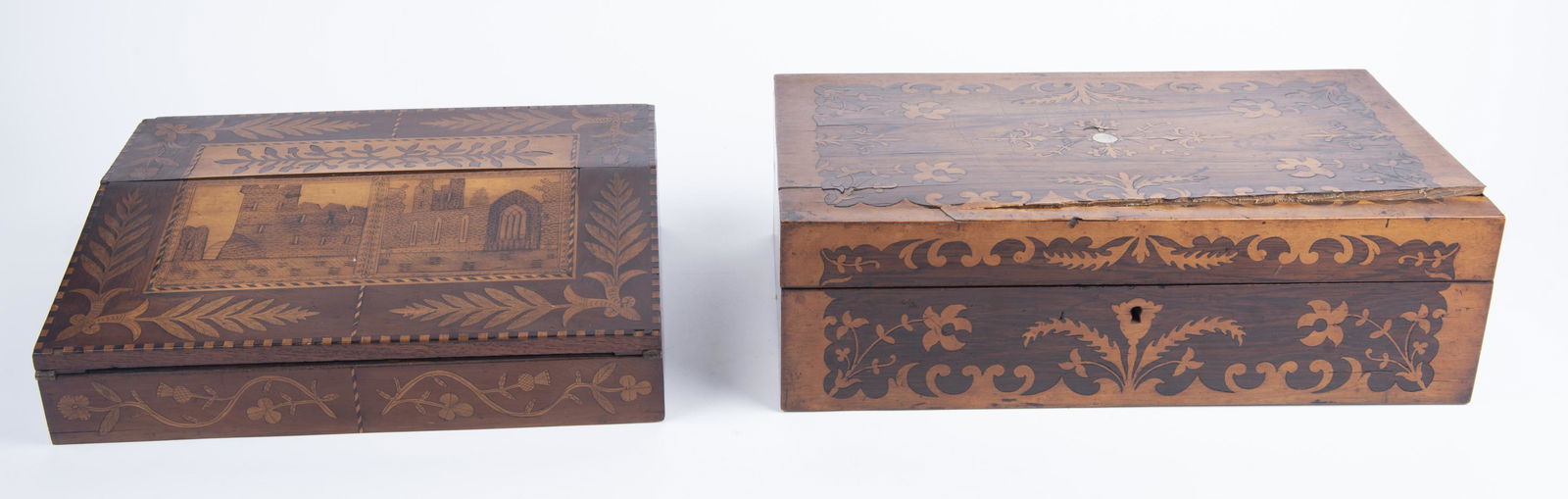 2 Wood Inlaid Travel Lap Desks (1 of 9)