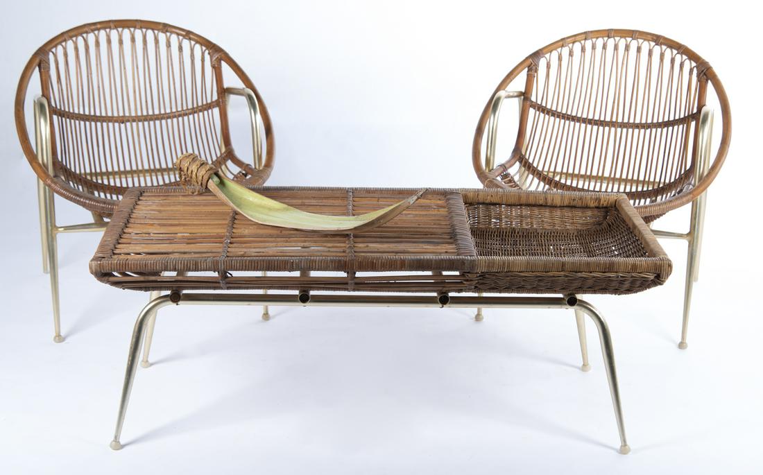 4 Pc Troy Sunshade Rattan Grouping (1 of 3)