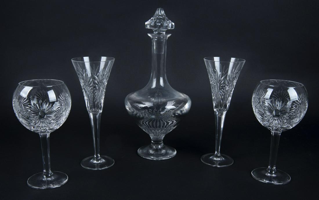 5 Pcs Waterford Stemware & Decanter (1 of 4)