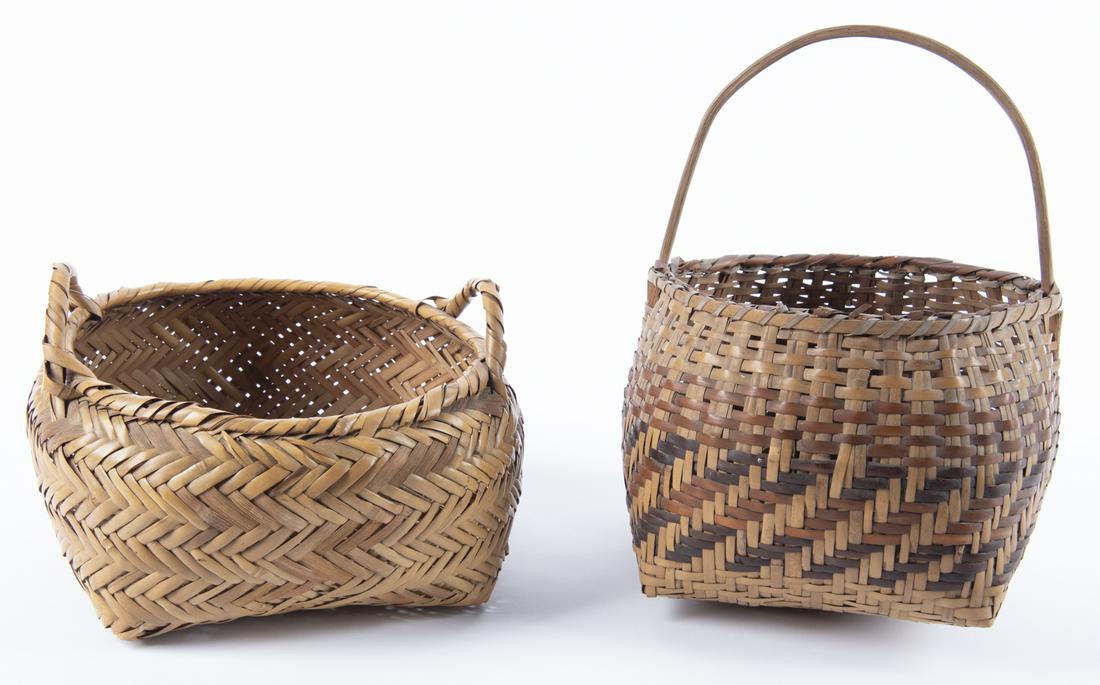 2 Vintage Cherokee Rivercane Baskets (1 of 3)