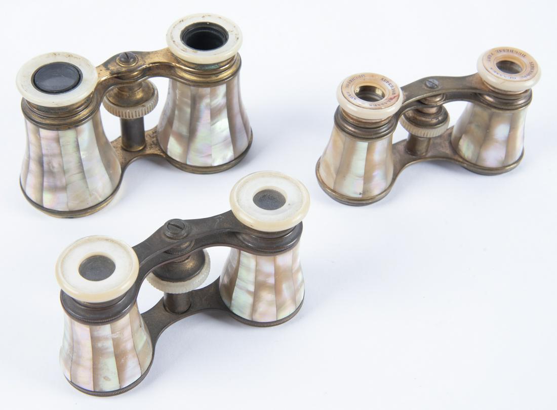 3 Mother-Of-Pearl Opera Glasses, 19th C. (1 of 6)