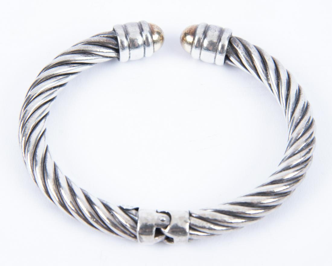 14k and Sterling David Yurman Cuff Bracelet (1 of 1)