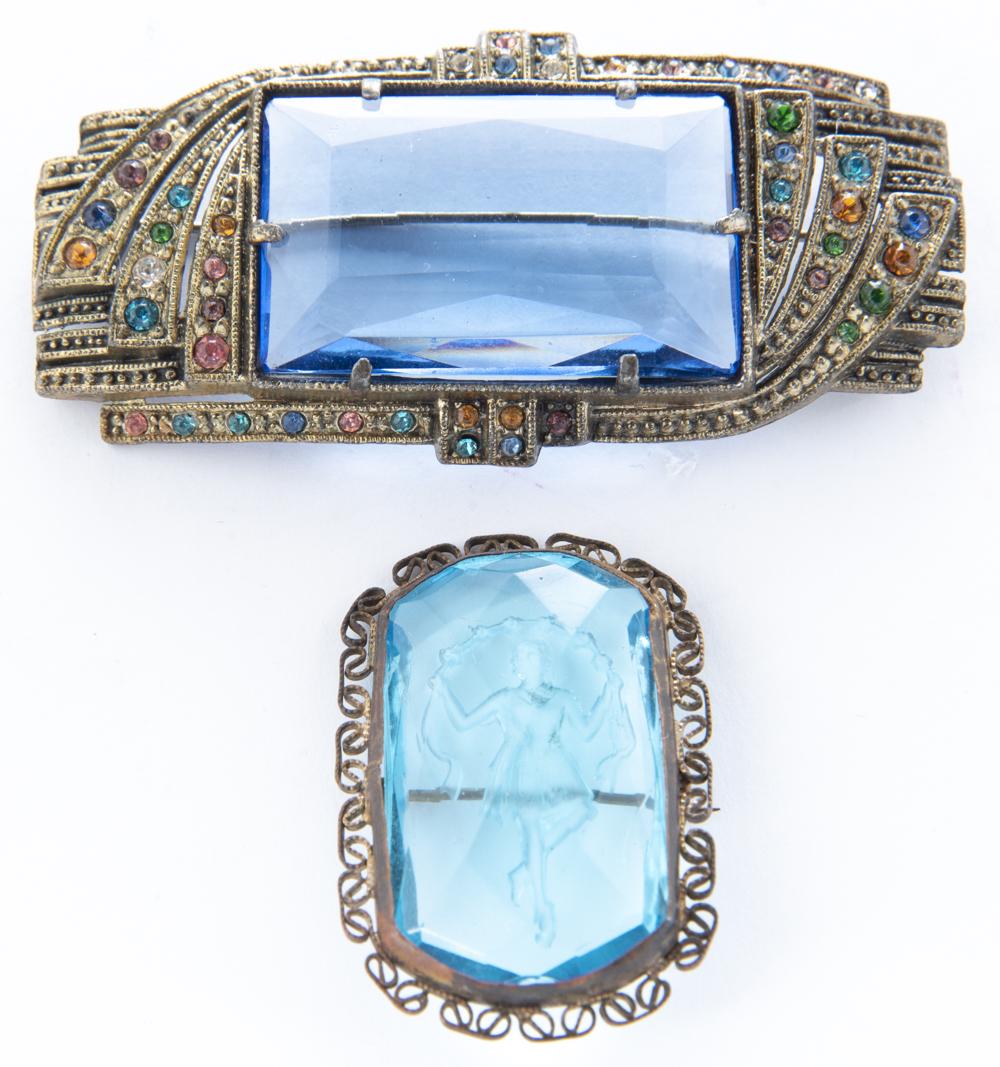 2 Vintage Glass Brooches (1 of 1)