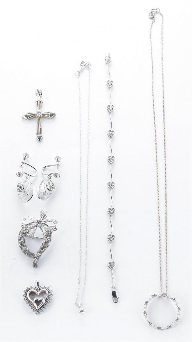 7 Pcs Sterling and CZ Jewelry (1 of 1)