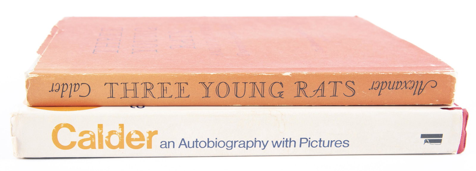 2 Alexander Calder Books: DESCRIPTION: Two Alexander Calder books. Includes: 1) Three Young Rats and other Rhymes. Drawings by Alexander Calder. Museum of Modern Art, New York. 1946. 2) Calder: An Autobiography with Prints. Al