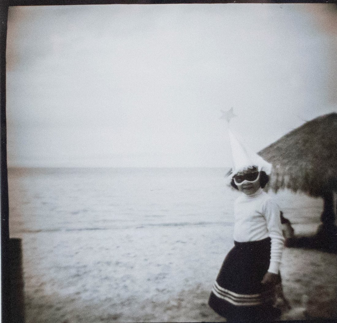 Attrib Michal Chelbin (Israeli, b. 1974): DESCRIPTION: Attrib Michal Chelbin (Israeli, b. 1974). Toned gelatin silver photograph. Girl with hat. Matted in black frame.Per the consigner, purchased at Klein Fahey Gallery. MEASUREMENTS: Sight 7\