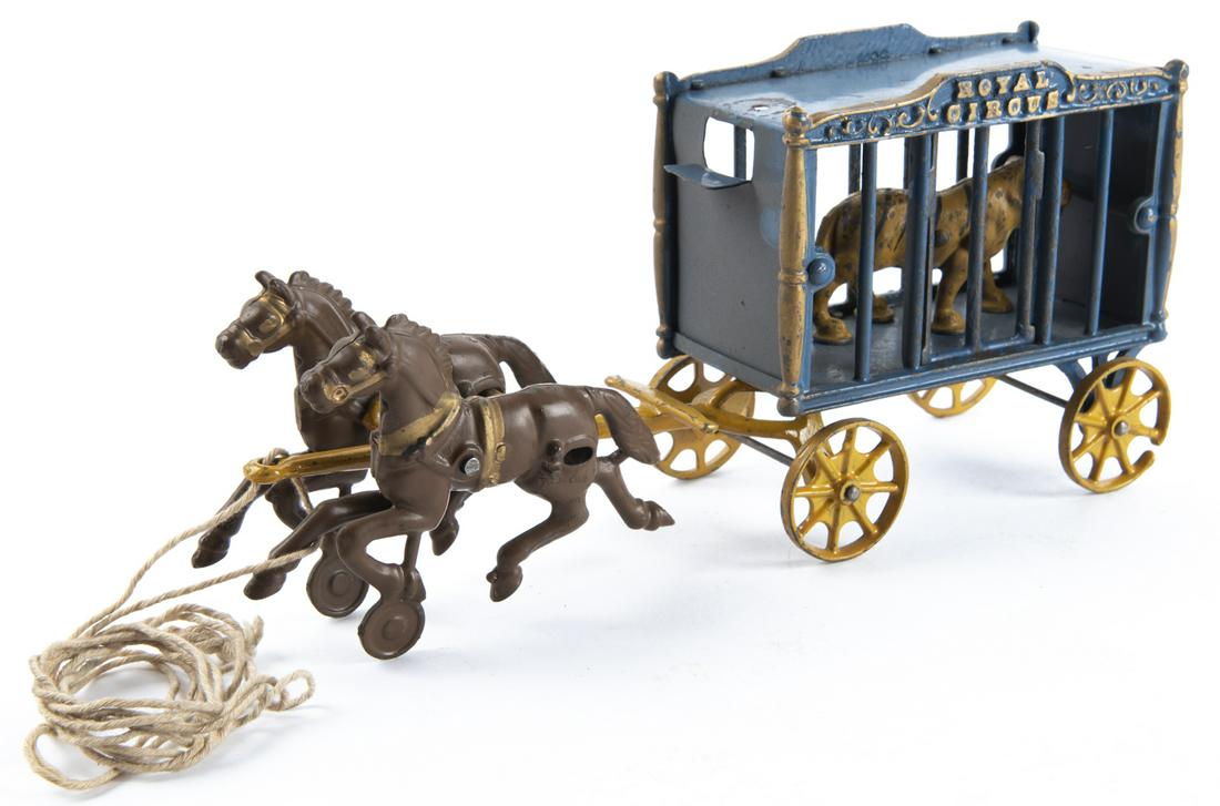 Hubley Royal Circus Tiger Cage Wagon Toy (1 of 2)