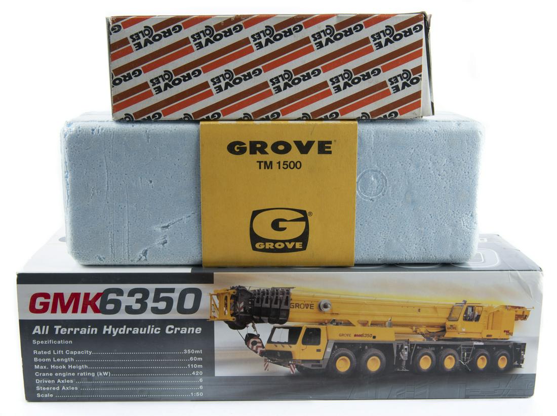 3 Grove Die Cast Construction Vehicles in OBs (1 of 2)