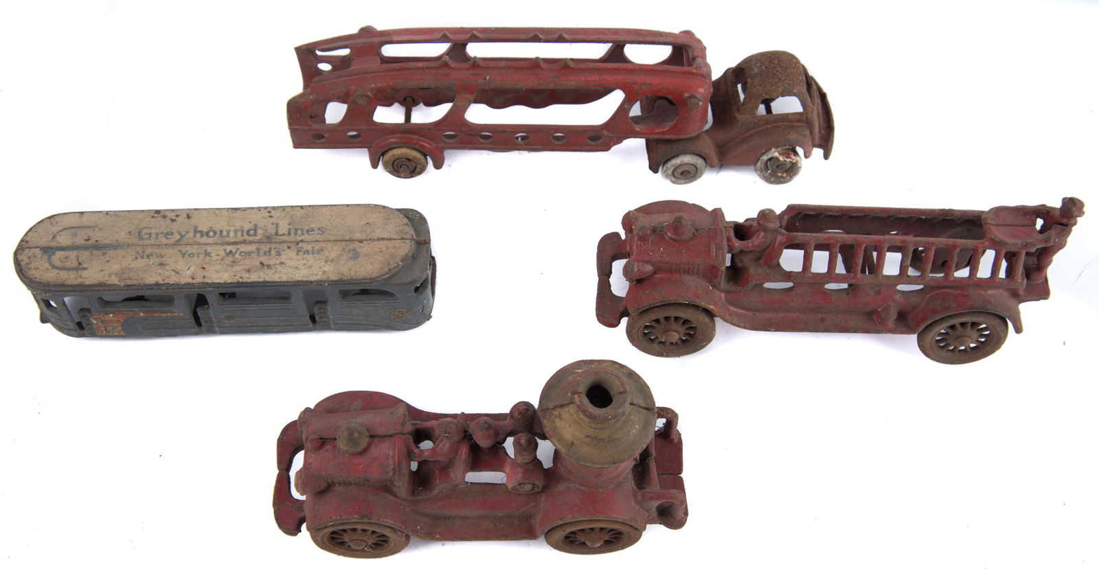 4 Cast Iron Toy Vehicles Incl AC Williams (1 of 1)