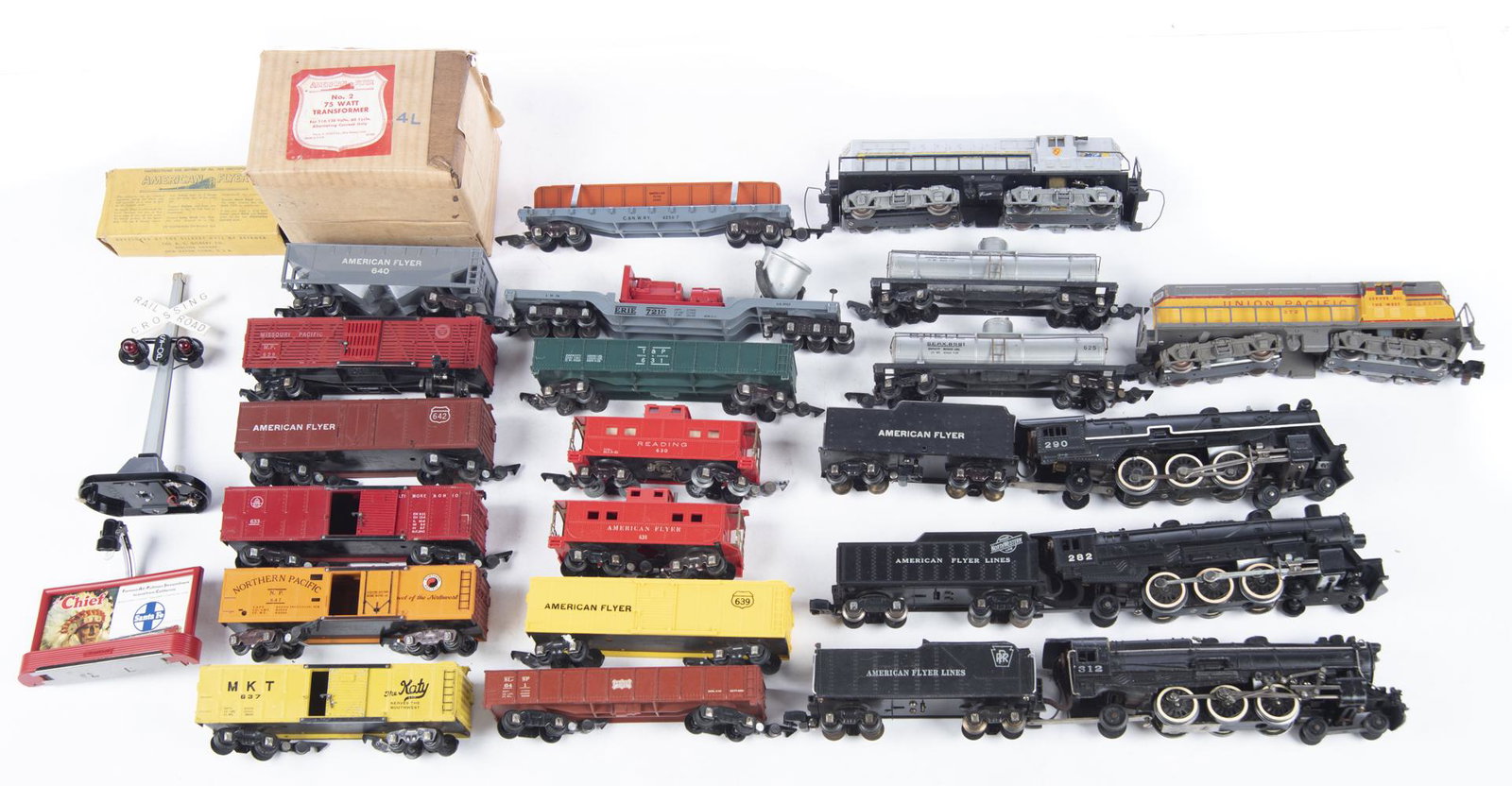 24 Pcs Rolling Stock, Engines, and Accessories. (1 of 2)
