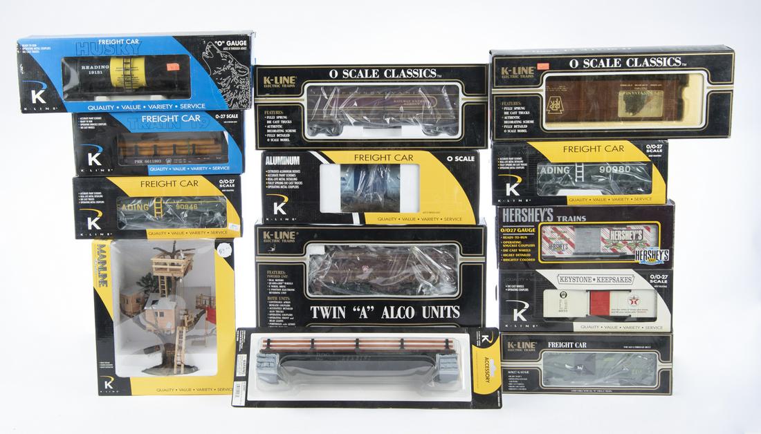 13 K-Line O/O27 Rolling Stock & Access. in OBs (1 of 2)