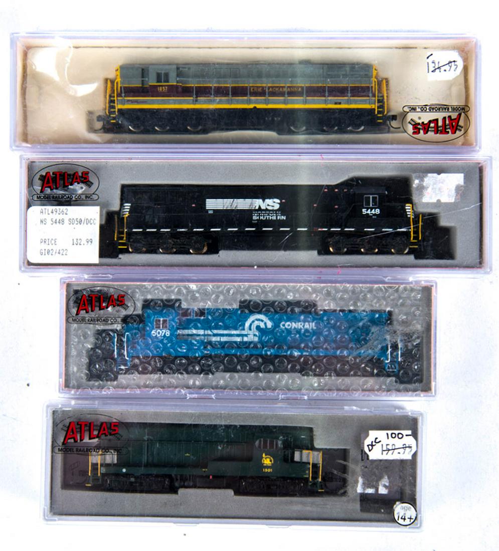 4 ATLAS N Scale Diesel Locos w/ DCC (1 of 2)
