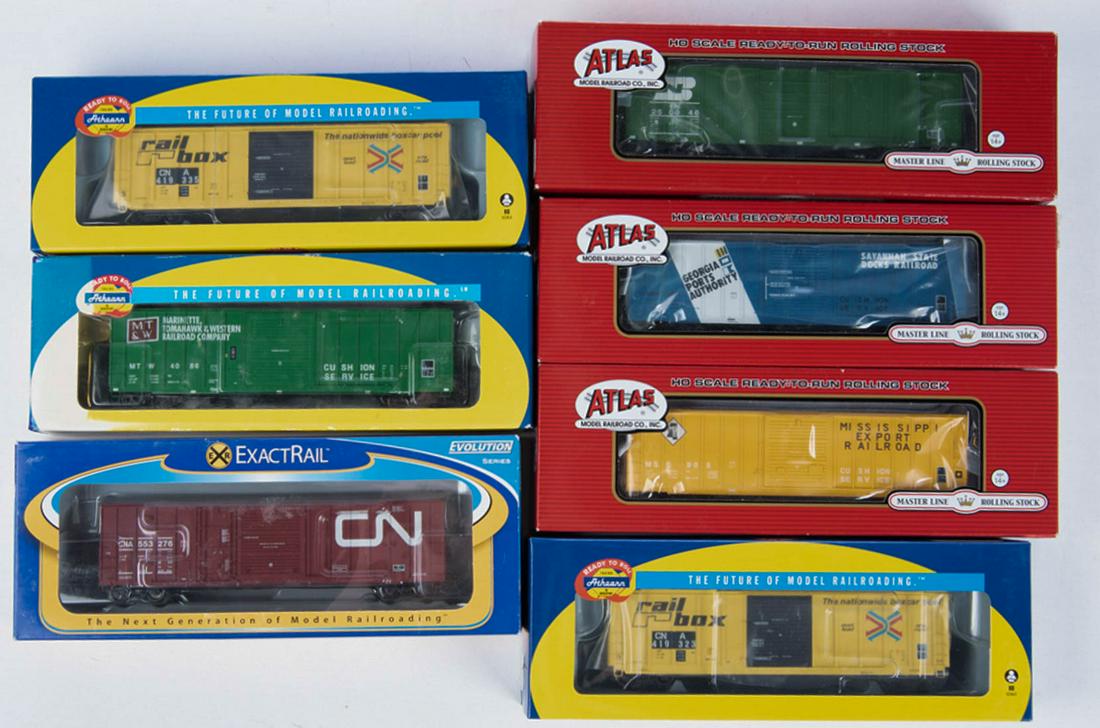 7 HO FMC & PS Box Cars NS Fallen Flags & Patched (1 of 2)