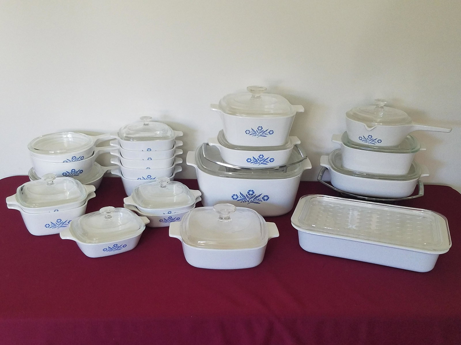 21 Pcs Corn Flower Corning Ware (1 of 2)